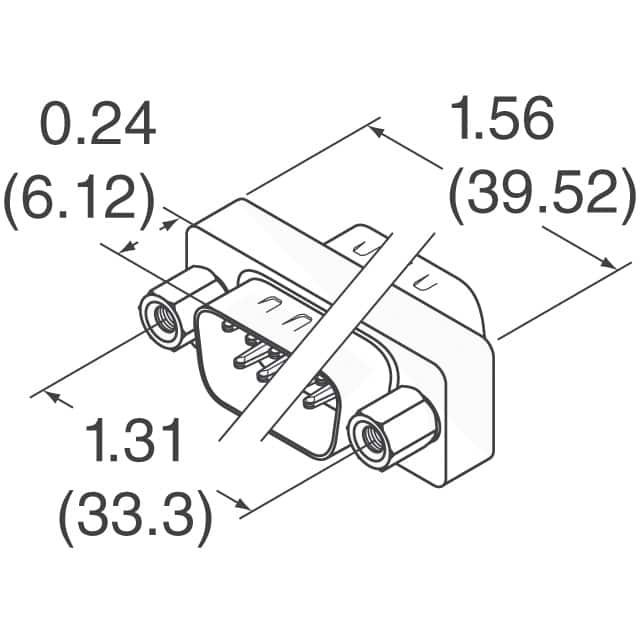 320X12529X Conec  D-Sub D-Shaped Connector Adapters